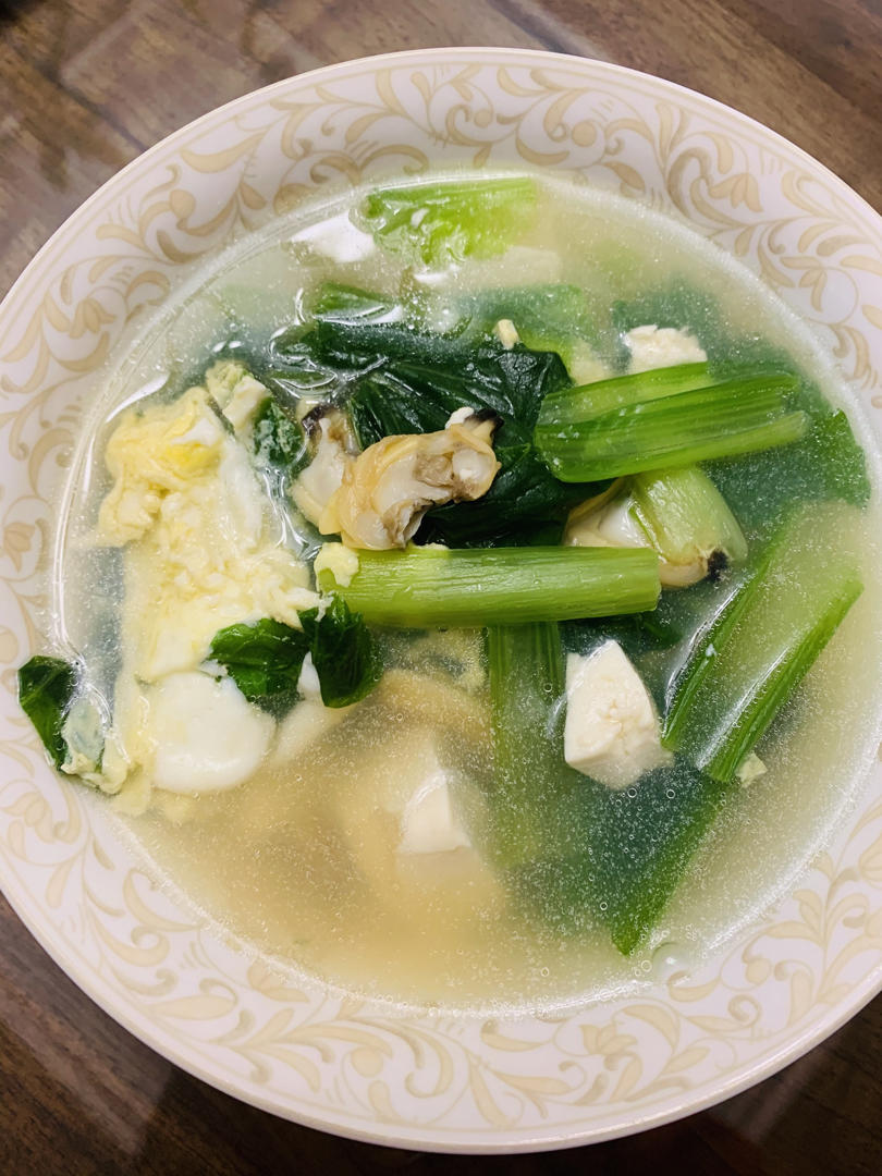 即食蚬子豆腐汤