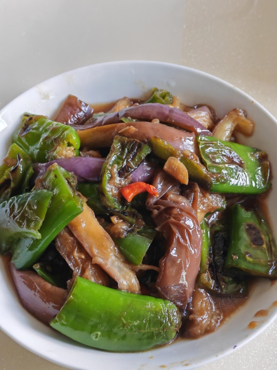 辣椒炒茄子