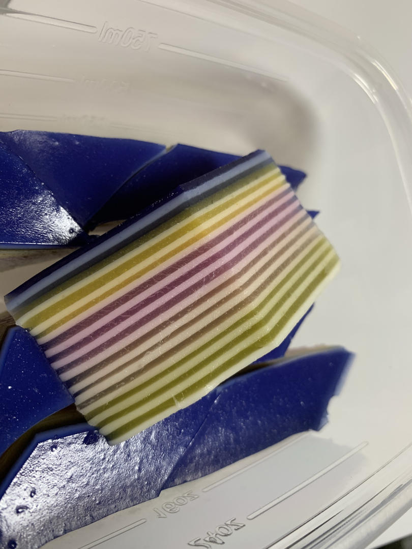 彩虹千层马蹄糕