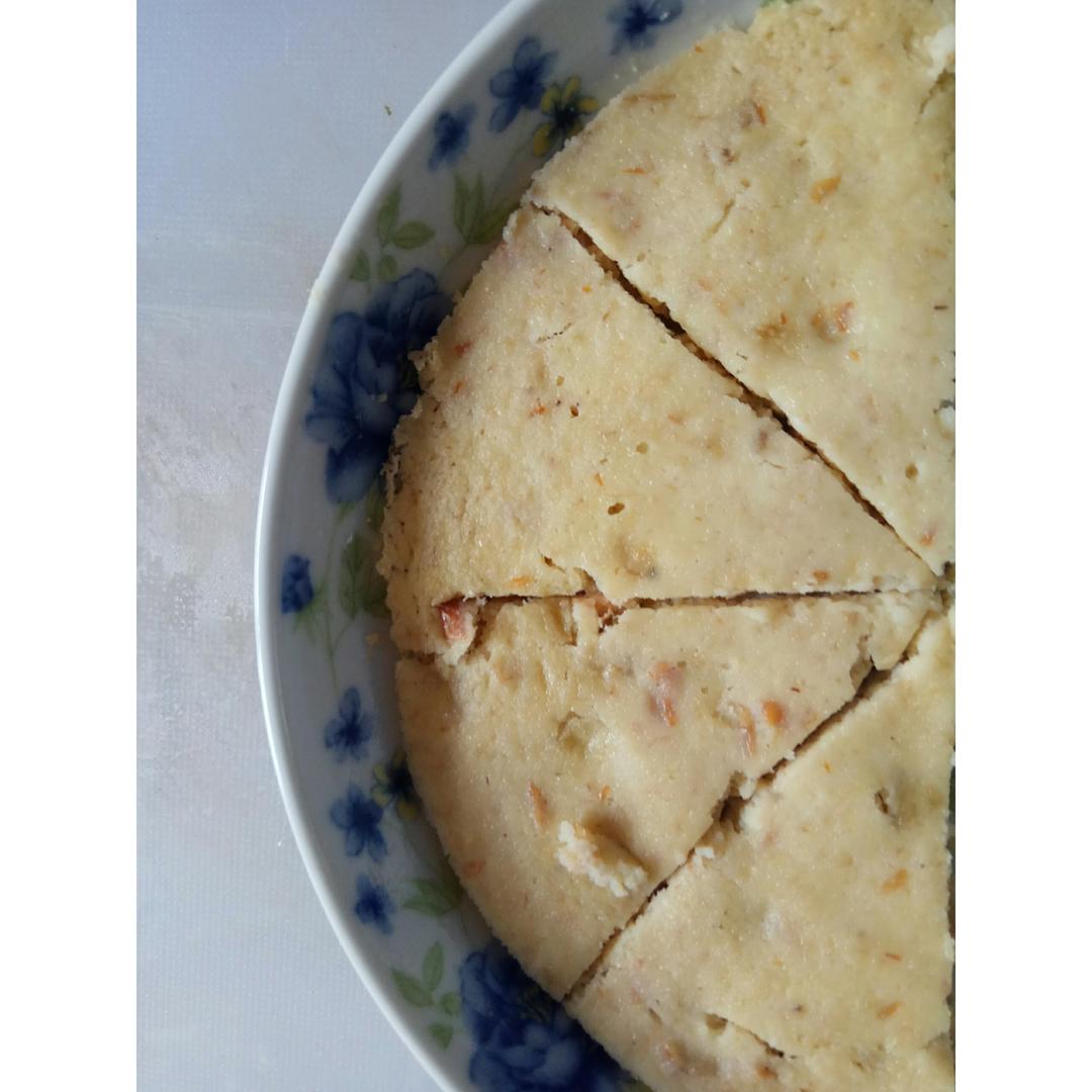 免烤微波炉无油无低粉豆渣蛋糕