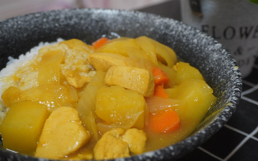 日式鸡胸肉咖喱 零基础 【小气师兄】