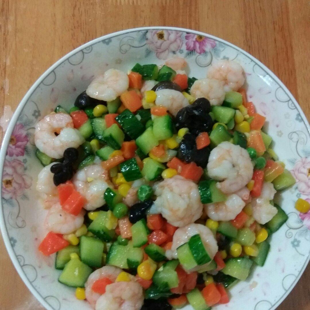 三色炒虾仁
