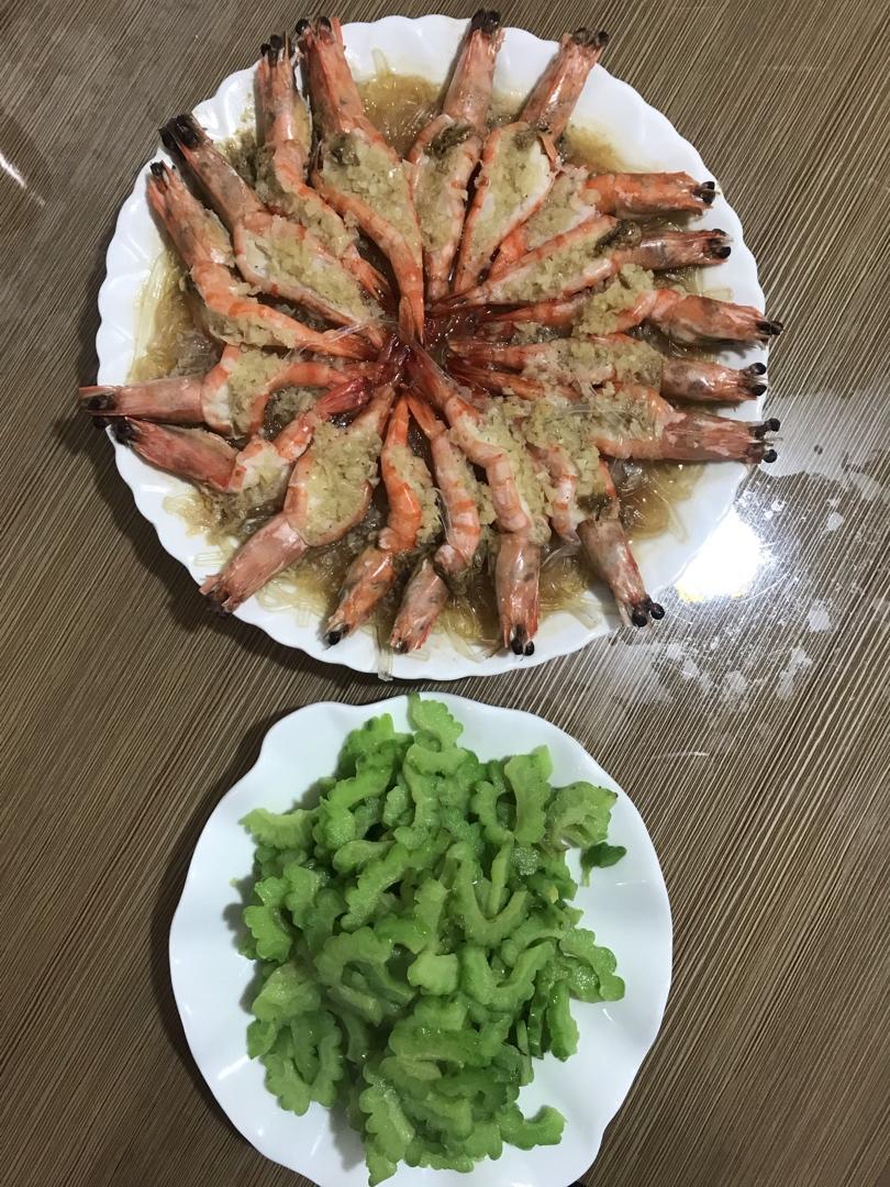 蒜蓉粉丝蒸虾