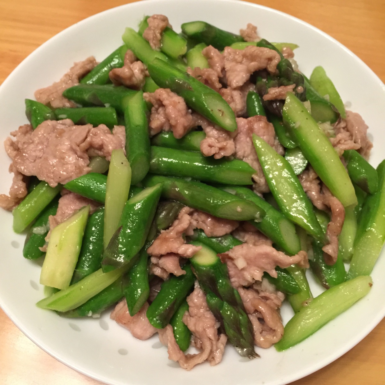 安小ke做的芦笋炒肉