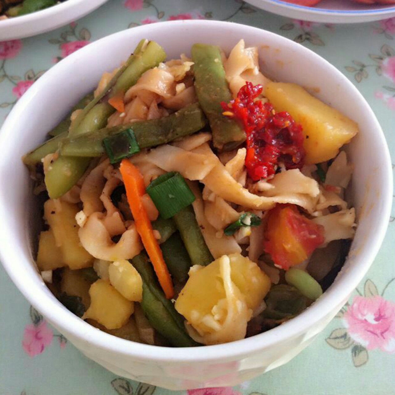 豆角焖面