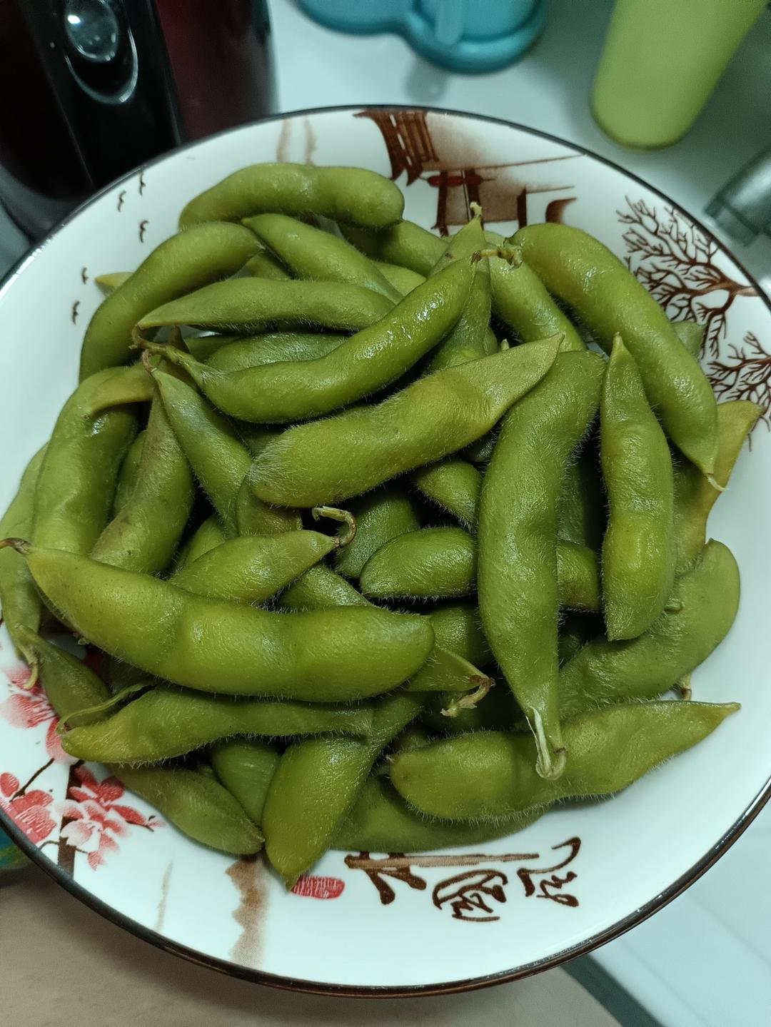 煮毛豆—不会变色版