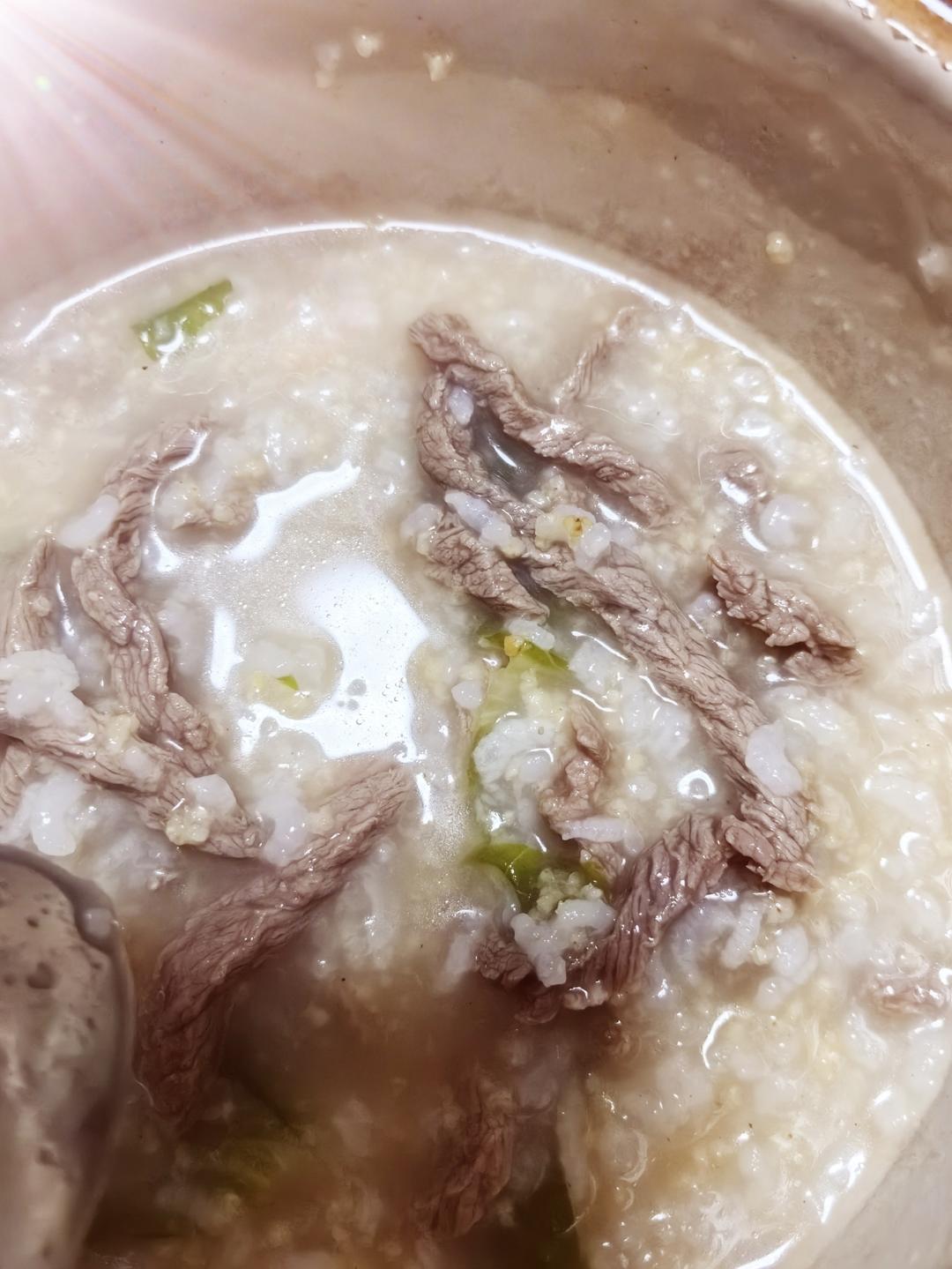 快手生滚牛肉粥