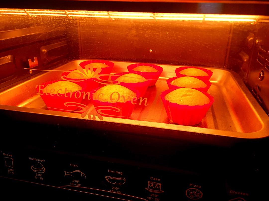 不会回缩的纸杯蛋糕--海氏烤箱定制