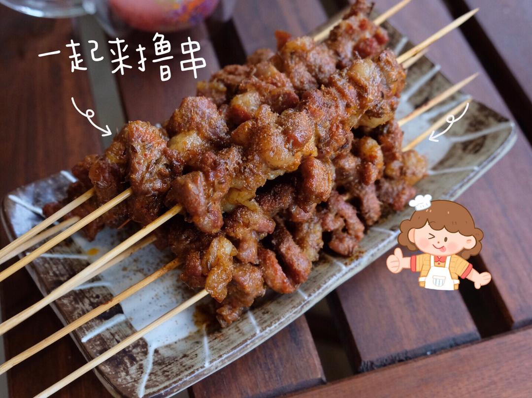 在家也能做的羊肉串（烤箱版）