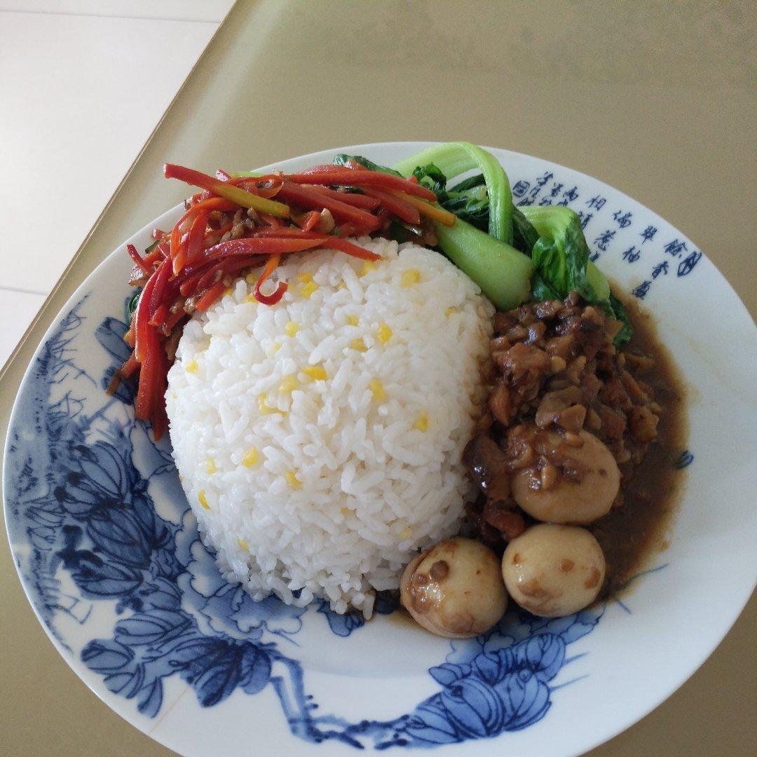 洋葱酥卤肉饭