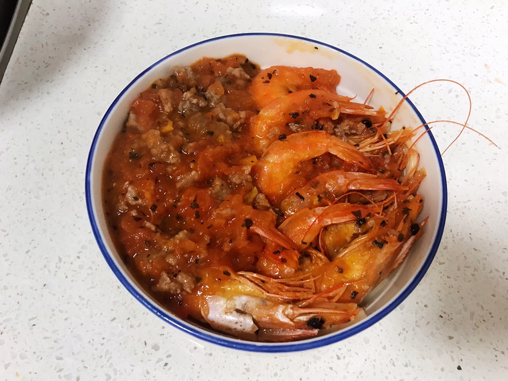 番茄🍅大虾🦐意面🍝的做法
