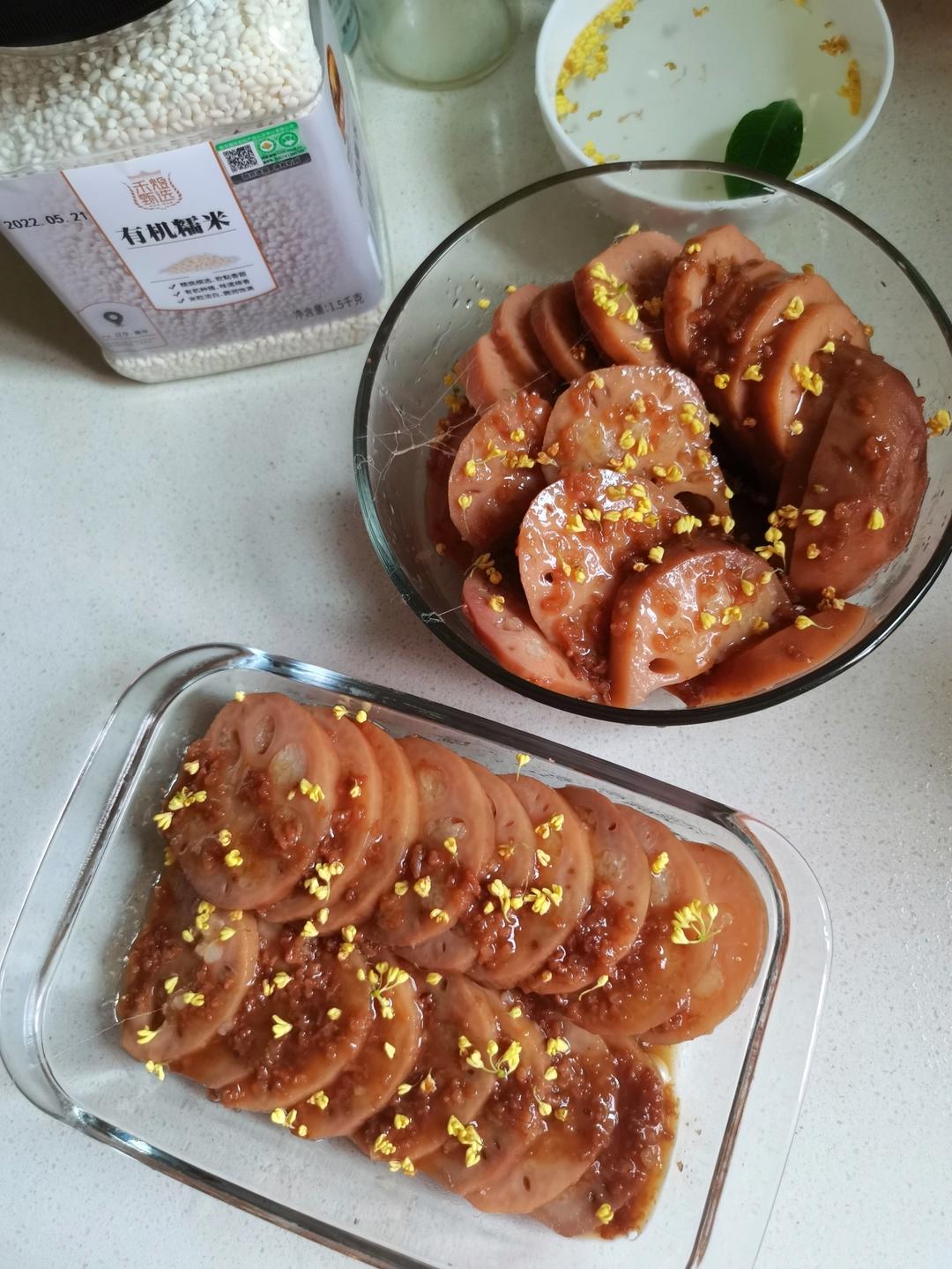 桂花糯米糖藕（上色技巧）