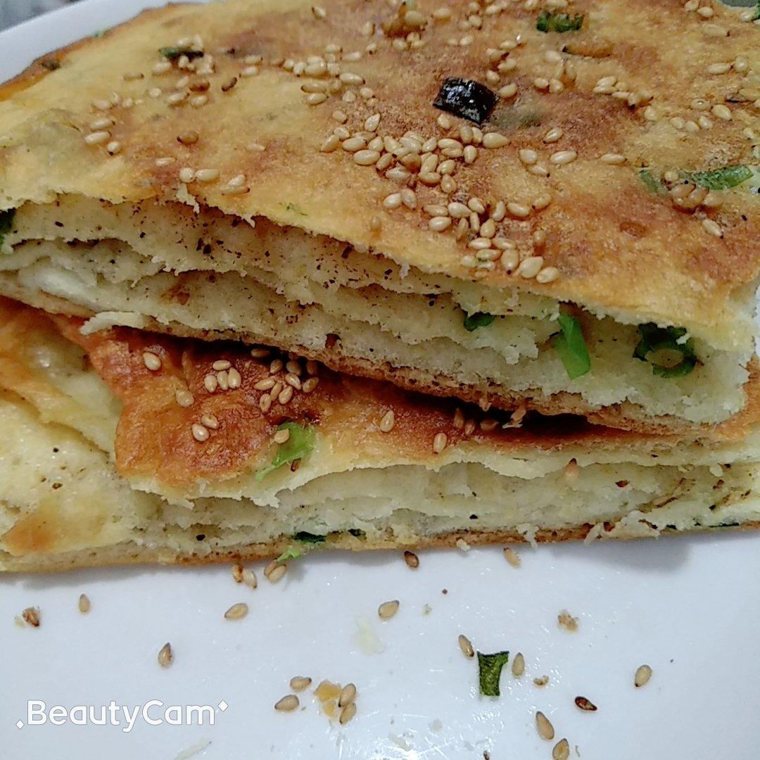 葱香发面饼