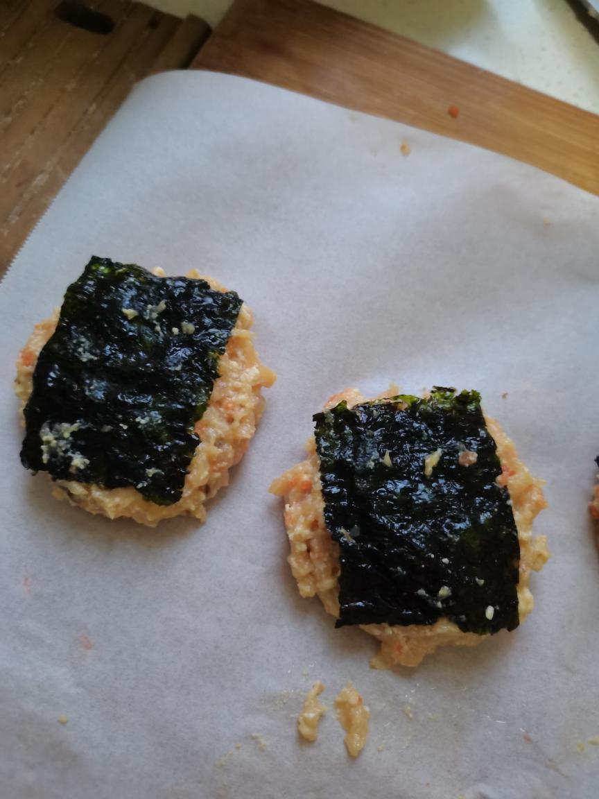 海苔豆腐鸡肉饼/丸子—减脂餐的做法 步骤5