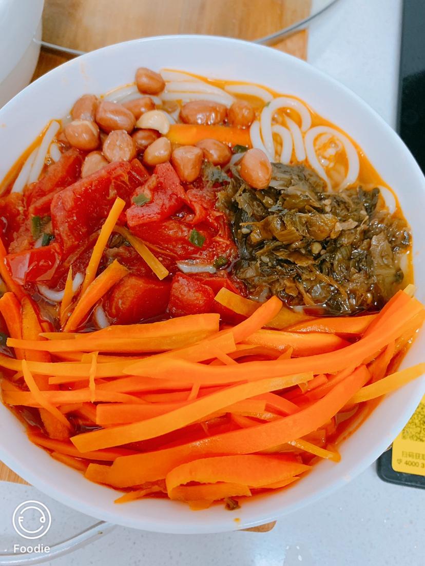 胡萝卜🥕番茄🍅米线的做法