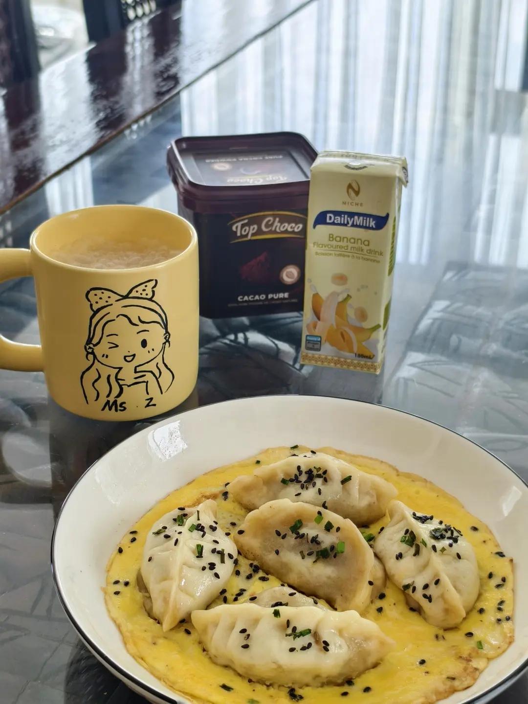 现包现煎抱蛋煎饺&附煎饺的包法