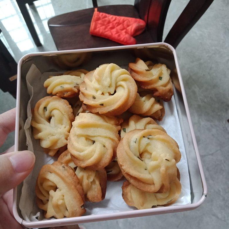 香酥又好挤的香葱曲奇