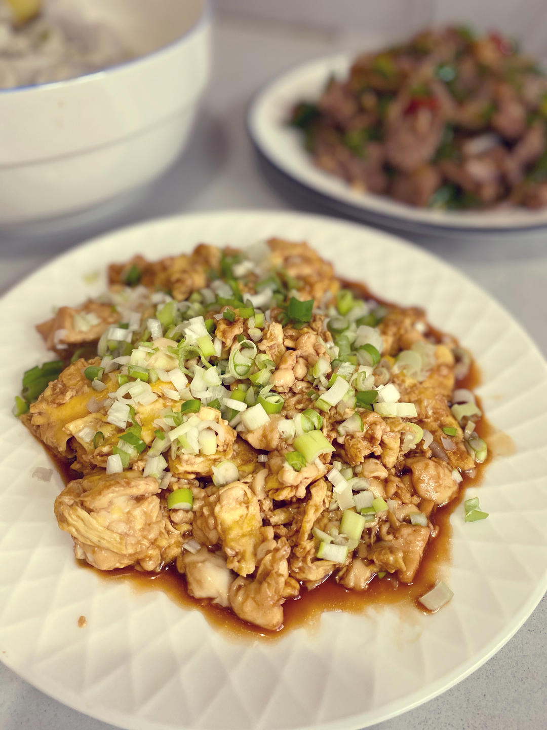 鸡蛋焖内脂豆腐