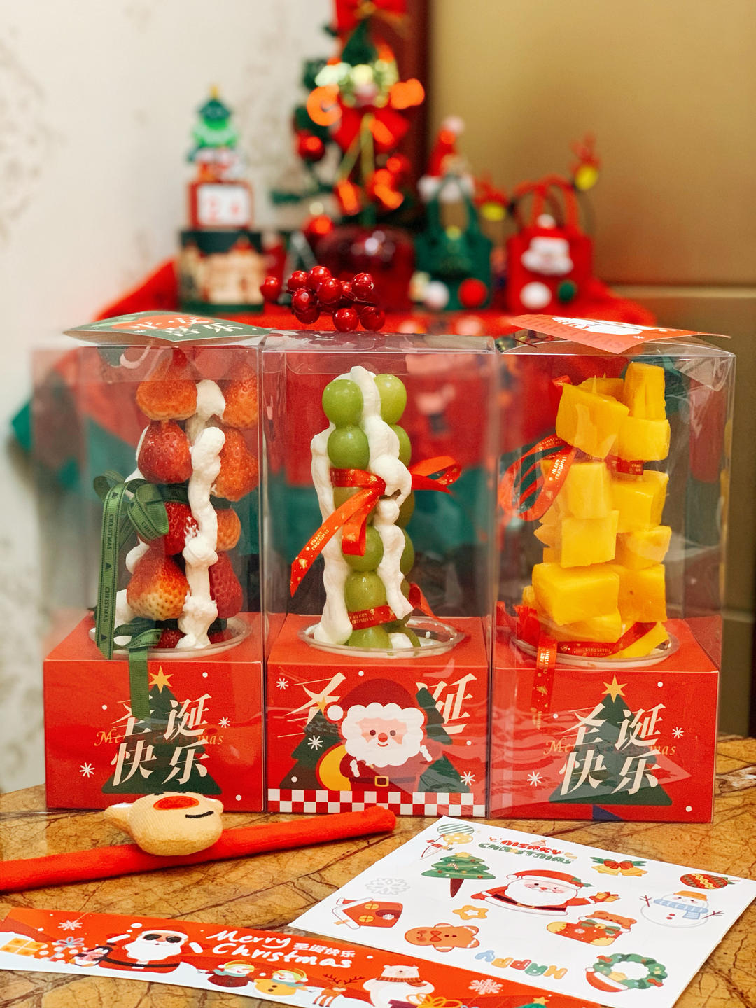 网红圣诞草莓塔