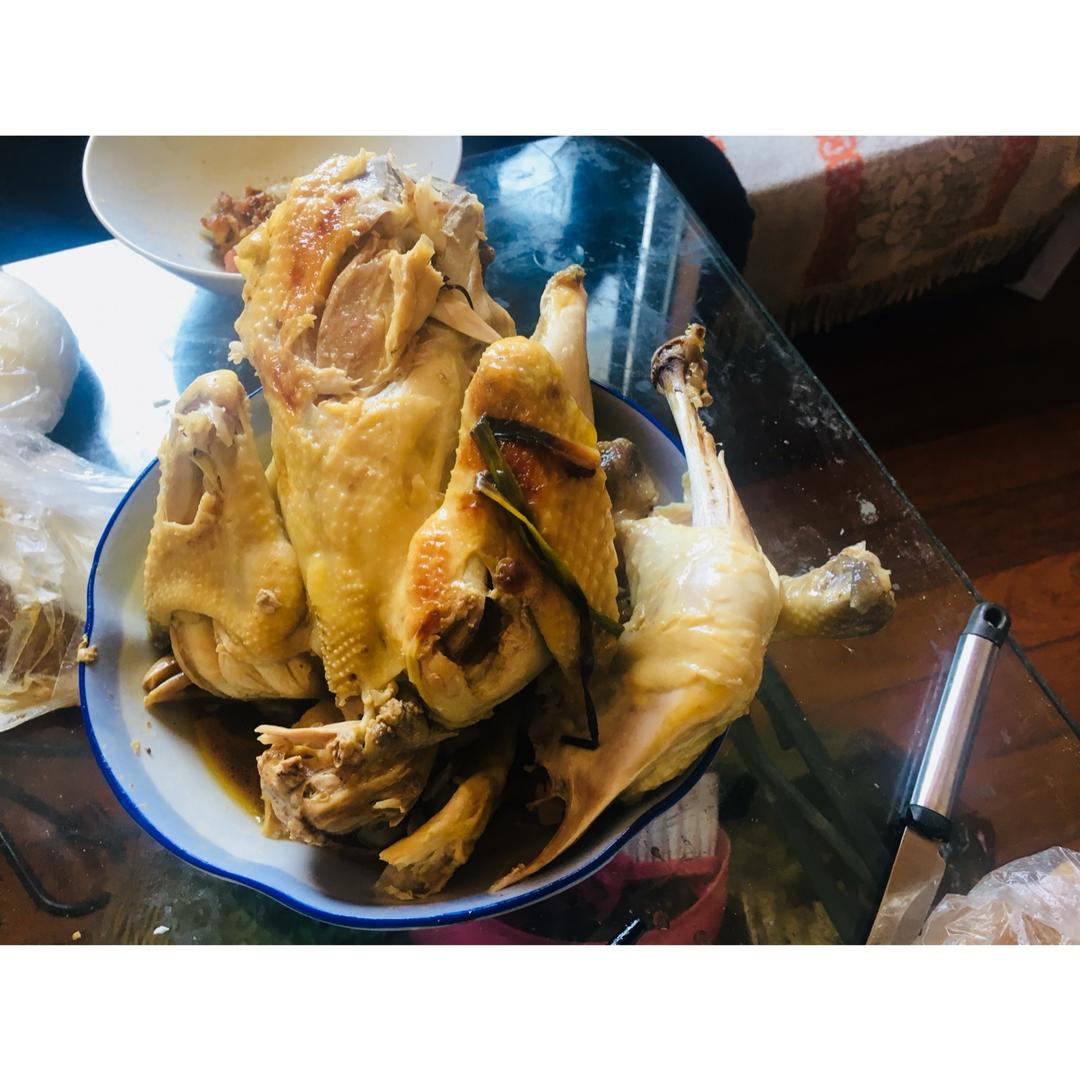 电饭锅简易版：盐焗手撕鸡