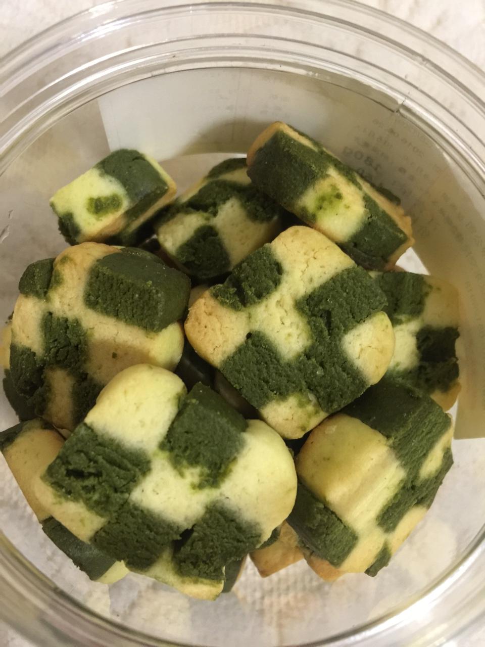 香草抹茶饼干（棋盘饼干