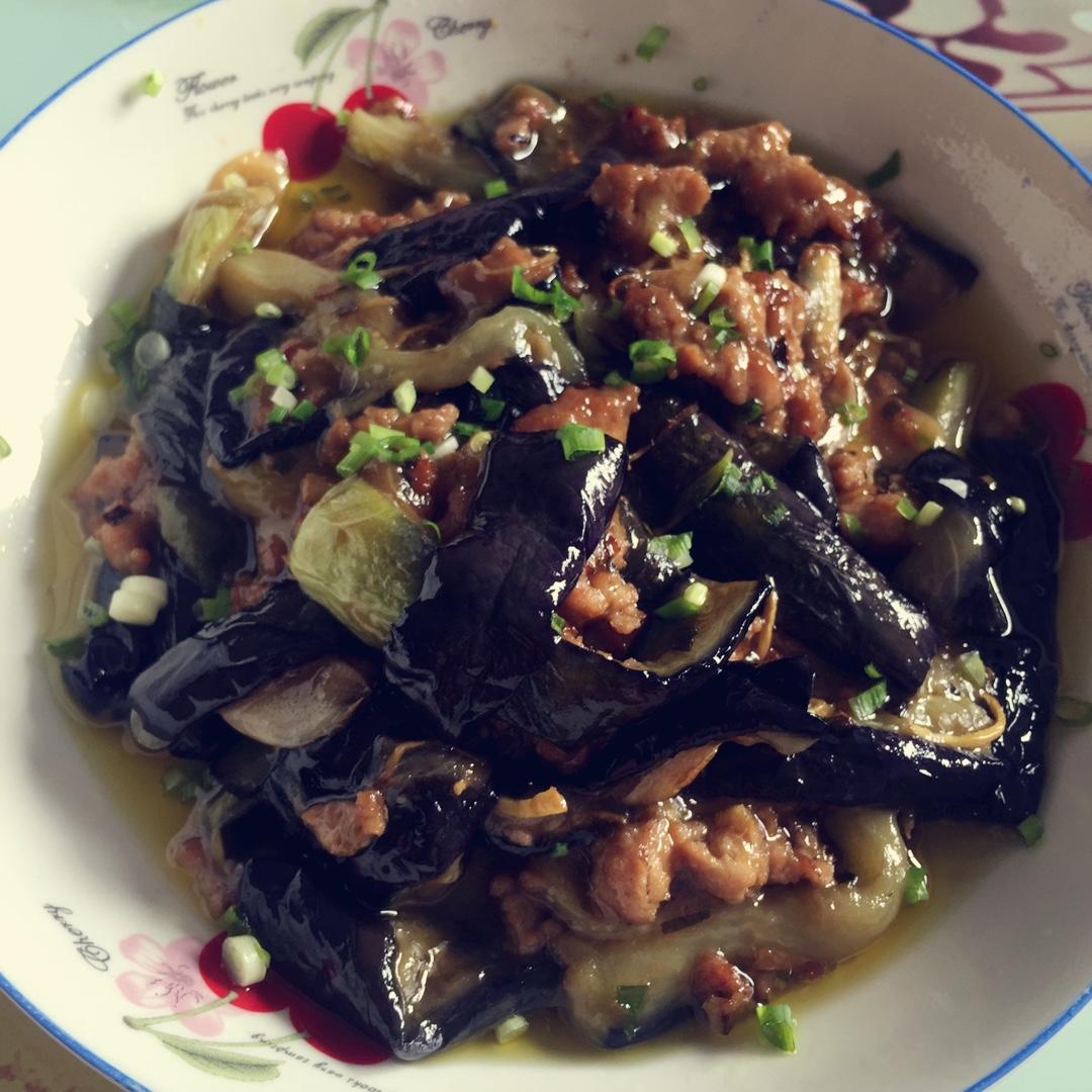 红烧肉沫茄子