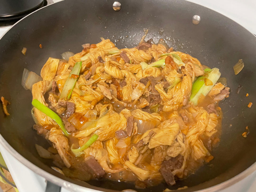 强强联手的腐竹焖牛肉