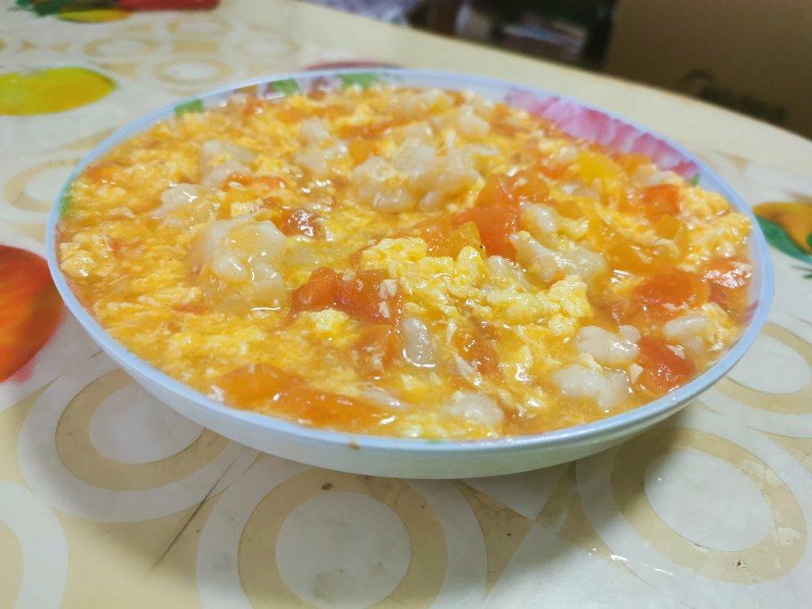 西红柿鸡蛋疙瘩汤