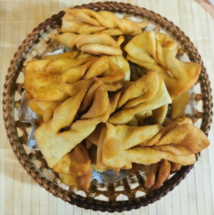 超级简单的炸麻叶