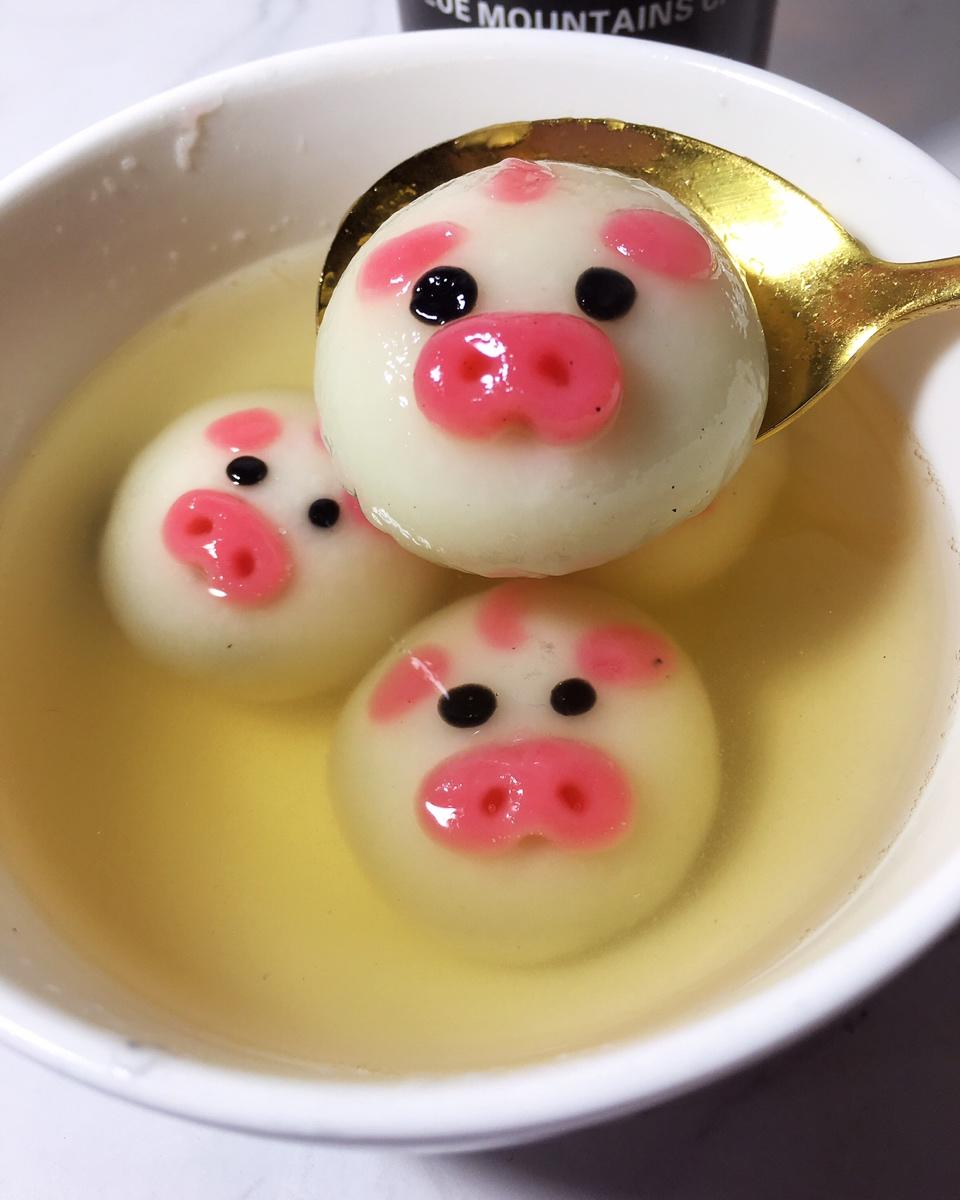 花生黑芝麻汤圆
