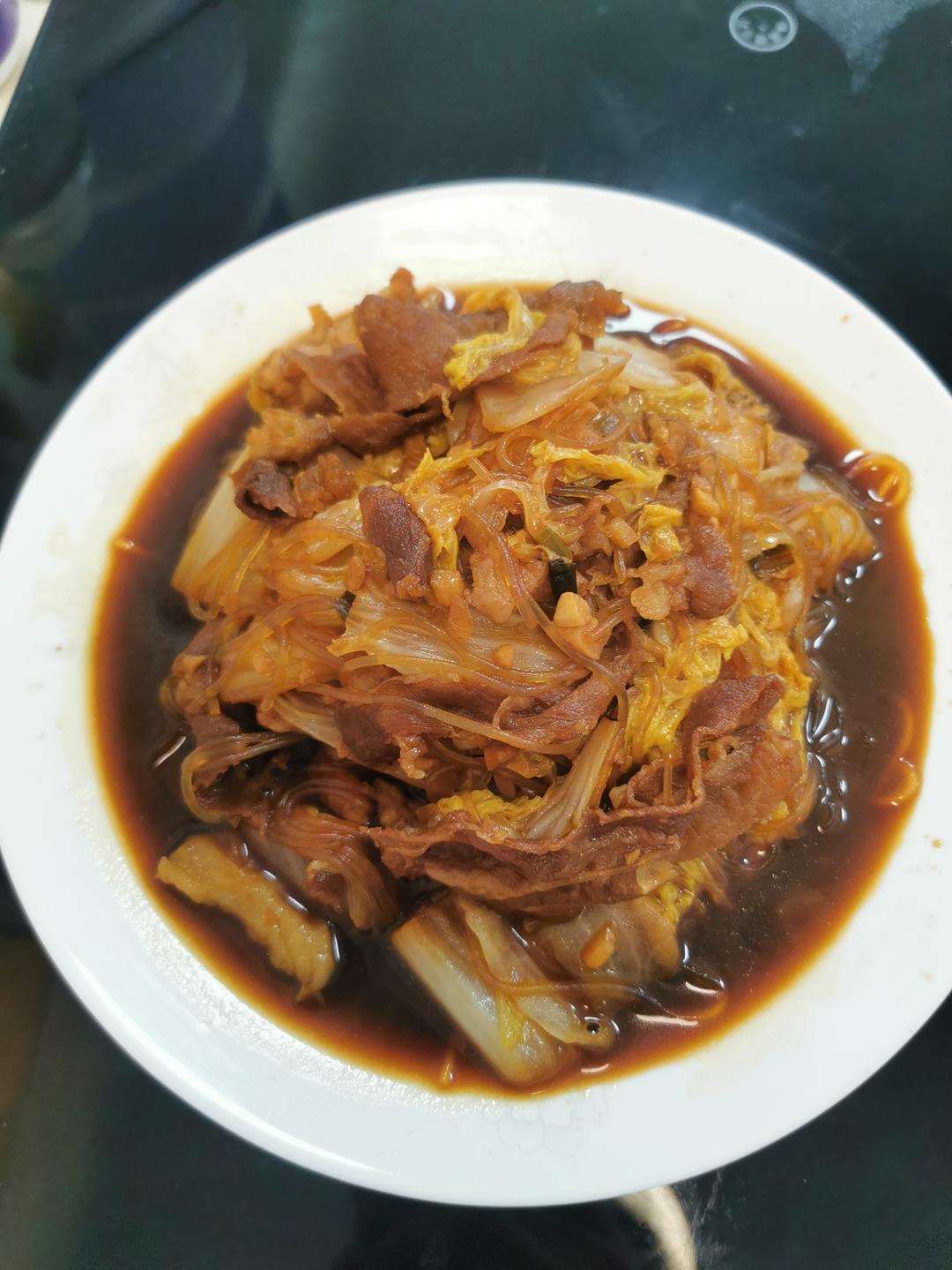猪肉炖白菜粉丝