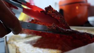 快手自制蜜汁猪肉干——德普烤箱的做法 步骤4