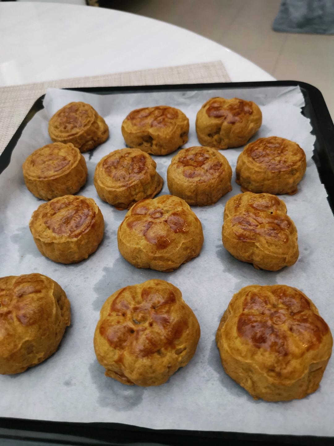 不用转化糖桨~老式月饼