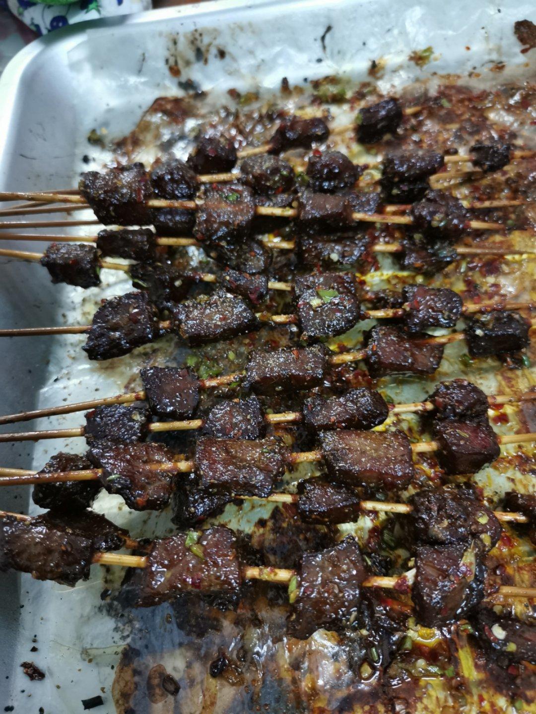 烤牛肉串烤箱版