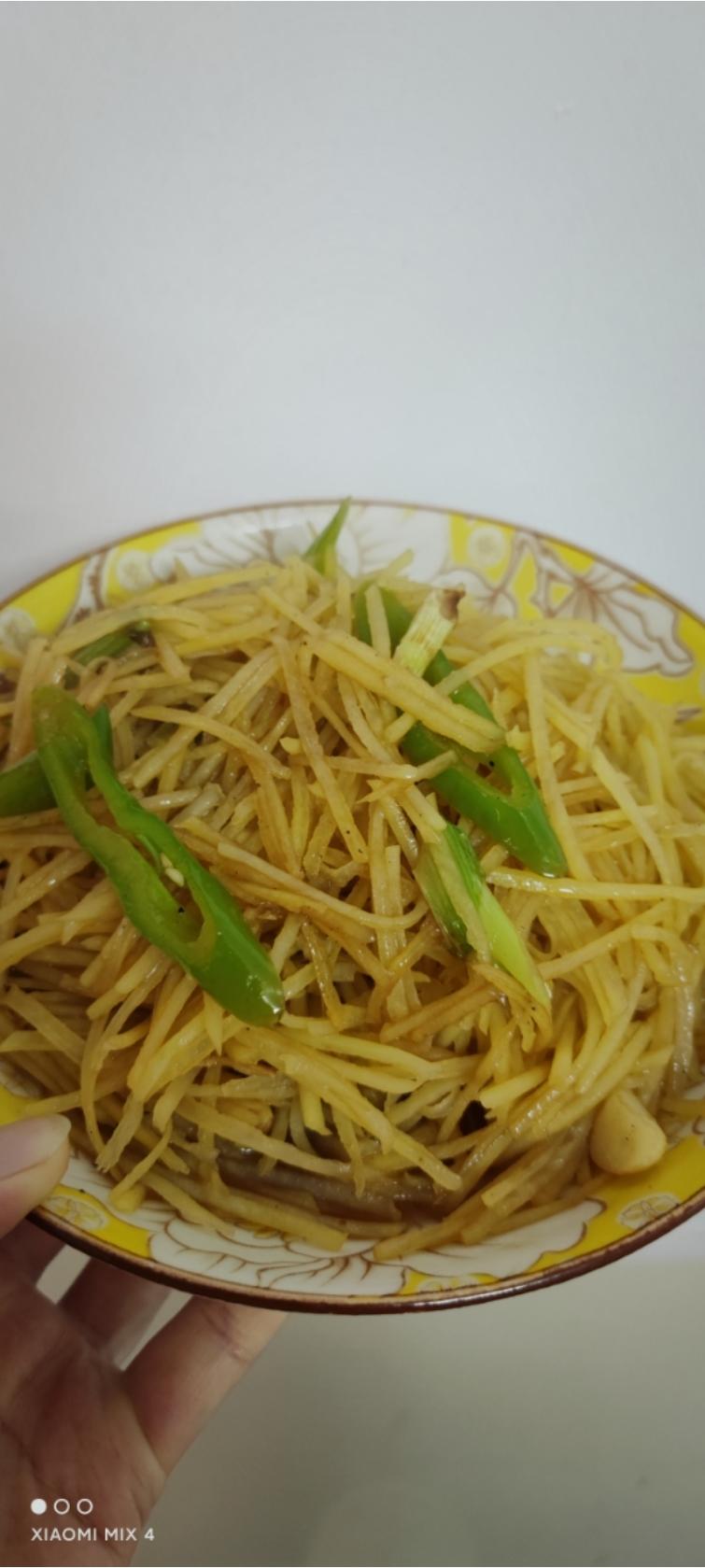 自存记录 快手酸辣土豆丝 微辣