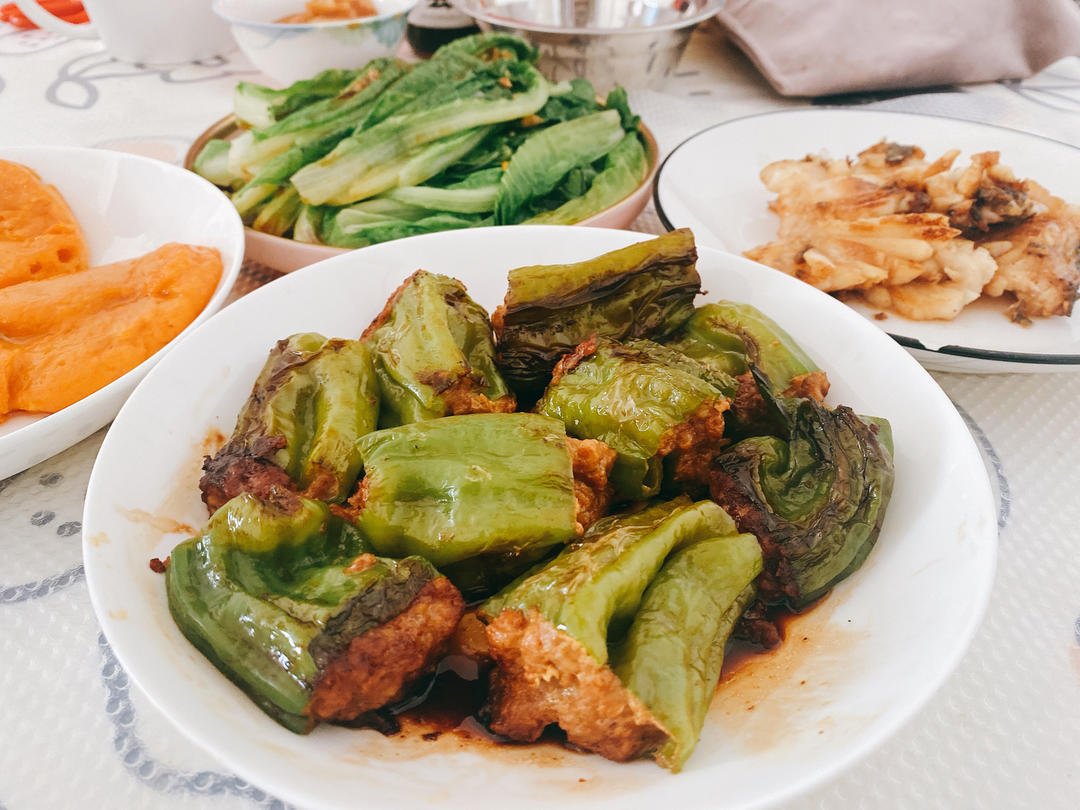 下饭菜肴--青椒酿肉