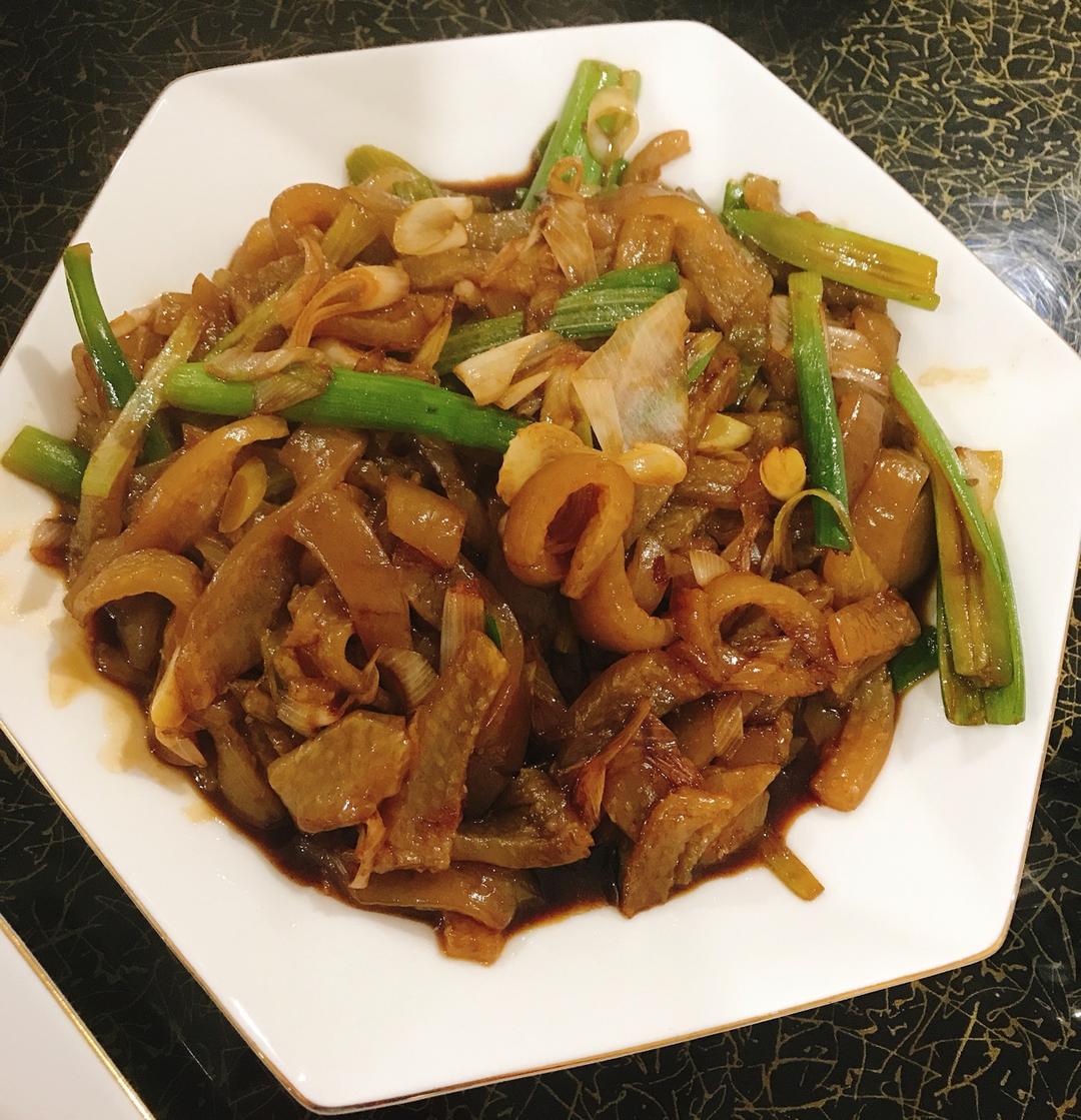 爆炒肉皮