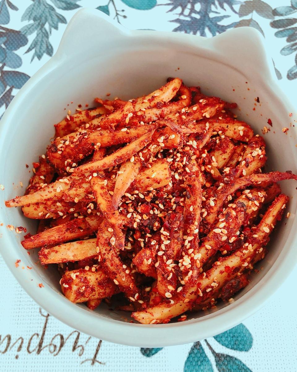 香辣吮指杏鲍菇条