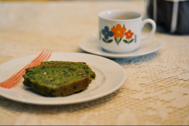 抹茶红豆磅蛋糕