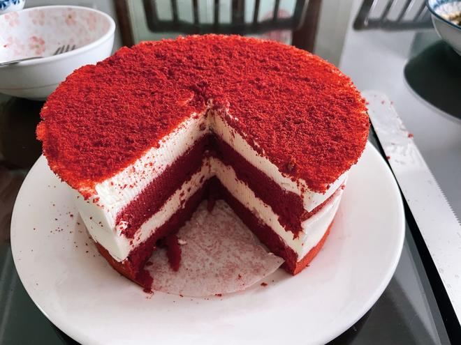 6寸红丝绒酸奶慕斯蛋糕的做法