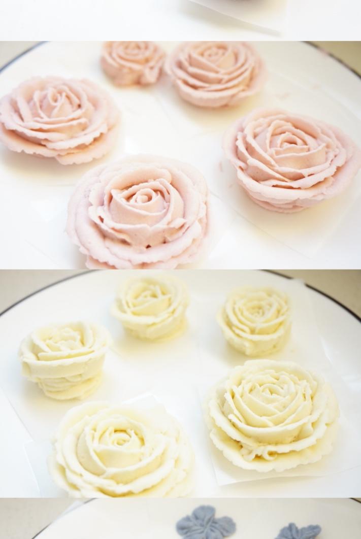 韩式裱花配方—豆沙奶油霜