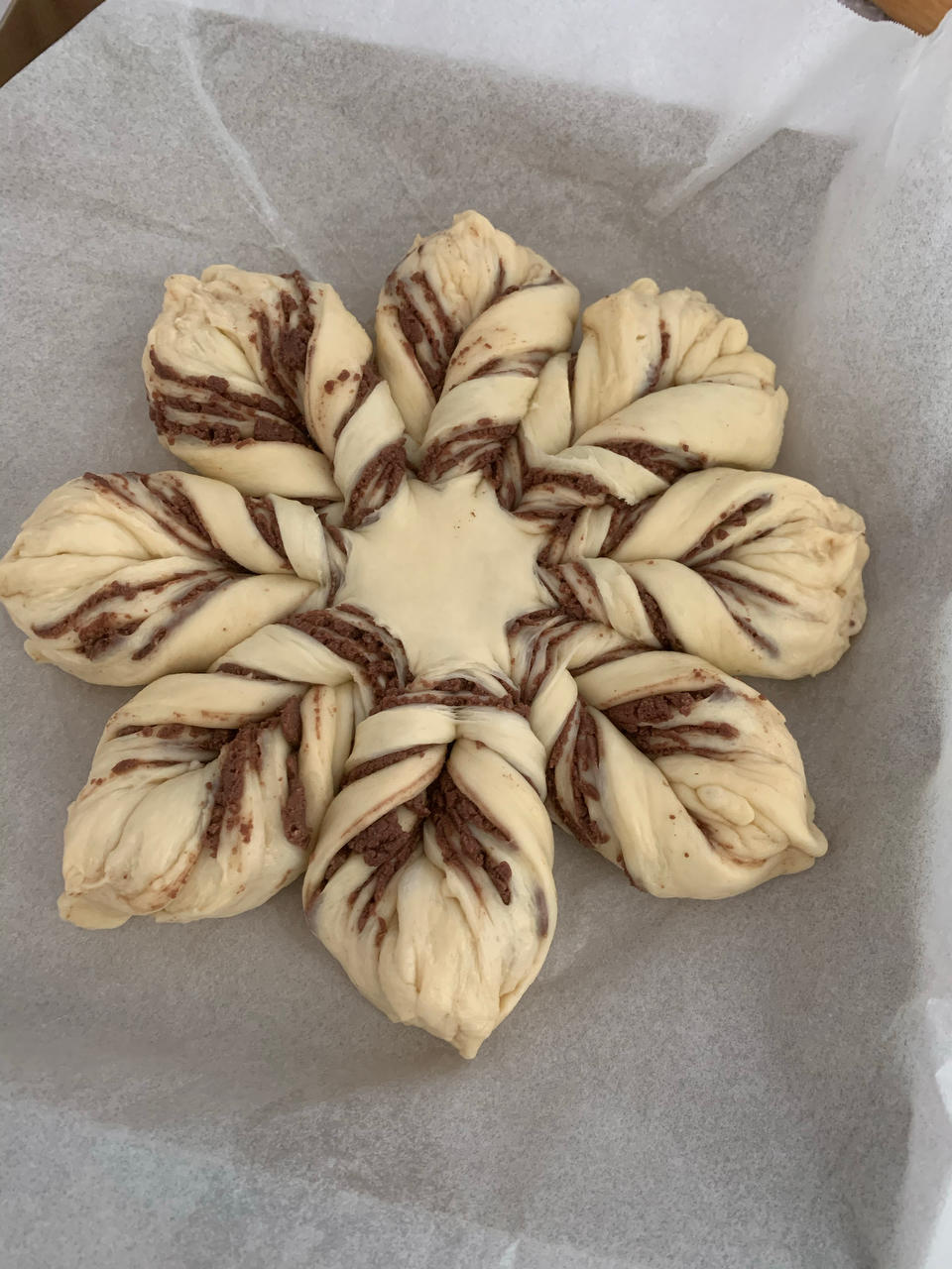 圣诞季🎅可可奶酥雪花❄️面包