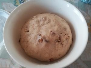 核桃红枣全麦面包（无糖无油）的做法 步骤2