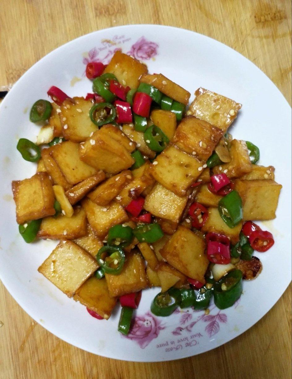 超好吃的素炒鱼豆腐（零失败率）快炒