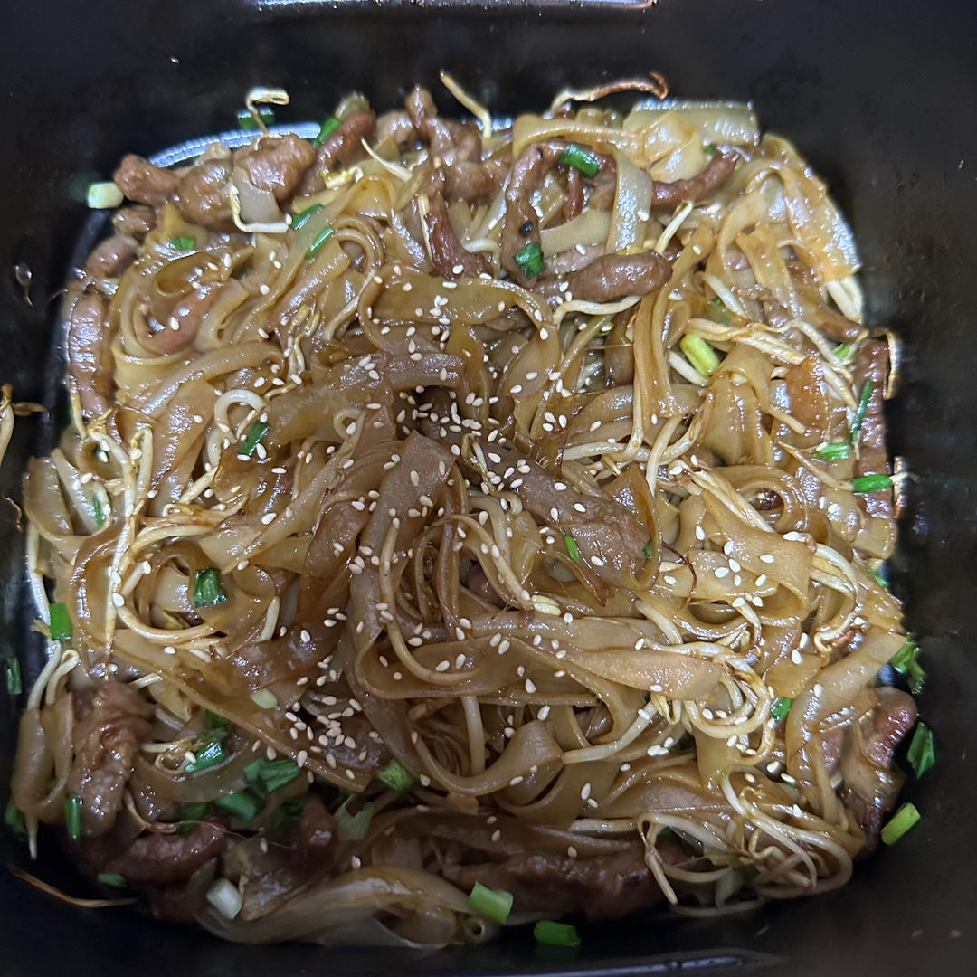 炒牛河（空气炸锅版）😍简直不要太好吃了叭