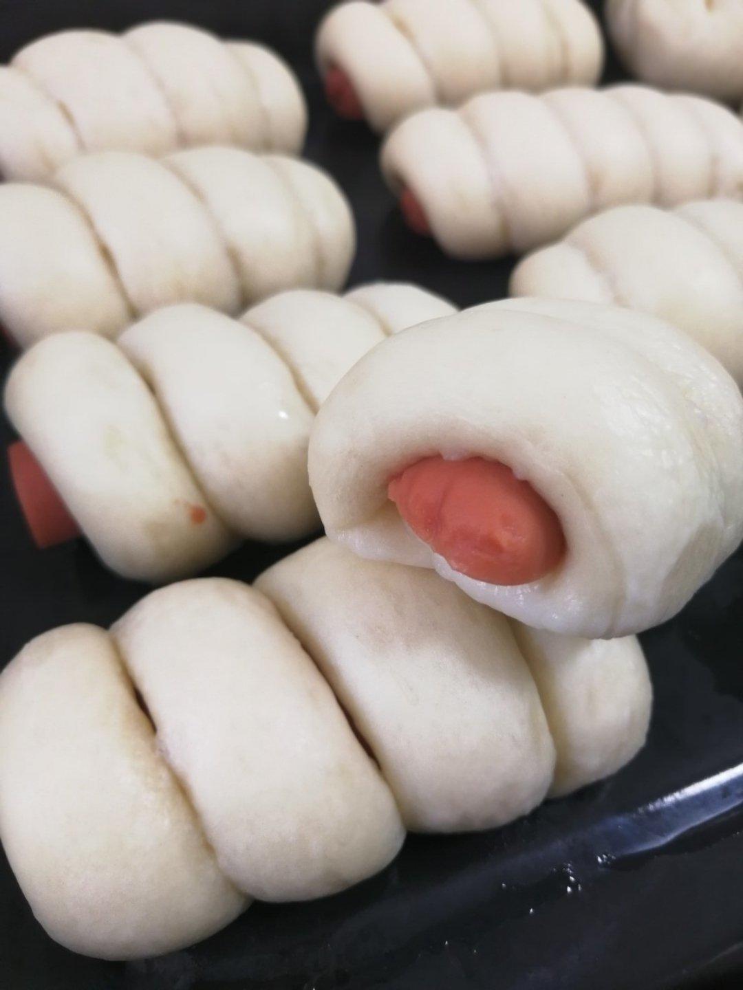 快手火腿卷～一次发酵