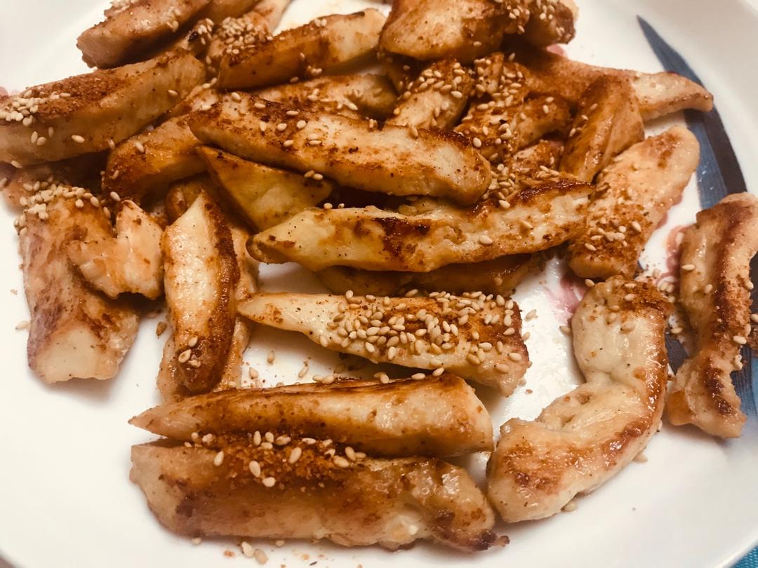 🔥减肥减脂必备❗️孜然鸡胸肉❗️比烧烤还好吃无需烤箱