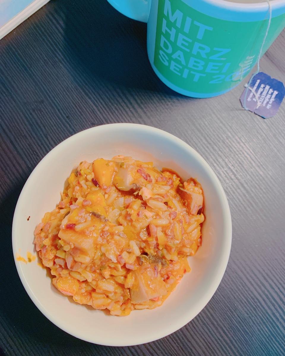 美味到不行的南瓜饭