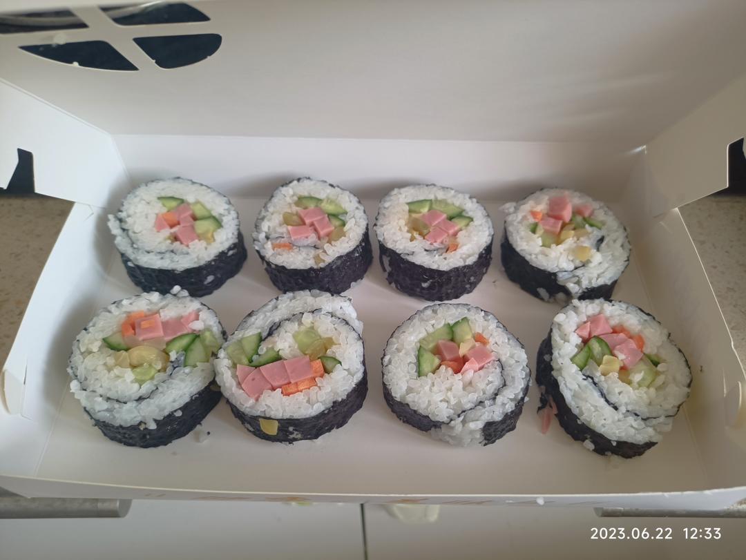 十分钟快手早午餐-紫菜包饭&寿司卷，简单易学哦！