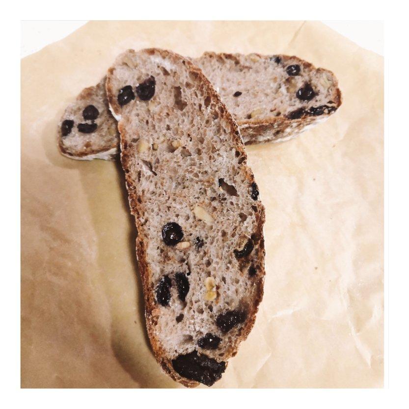 天然酵种肉桂葡萄干核桃欧包（附处理湿面团方法）